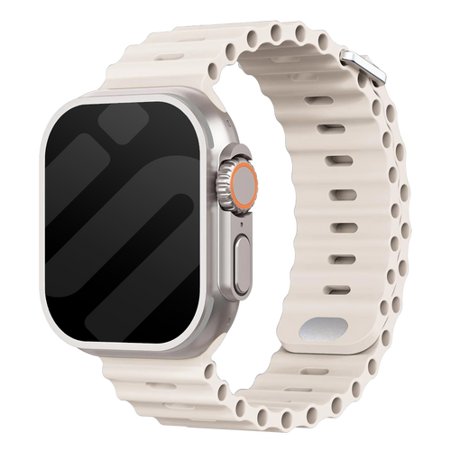 Correa Ocean con cierre a presión Apple Watch Ultra (blanco estrella)