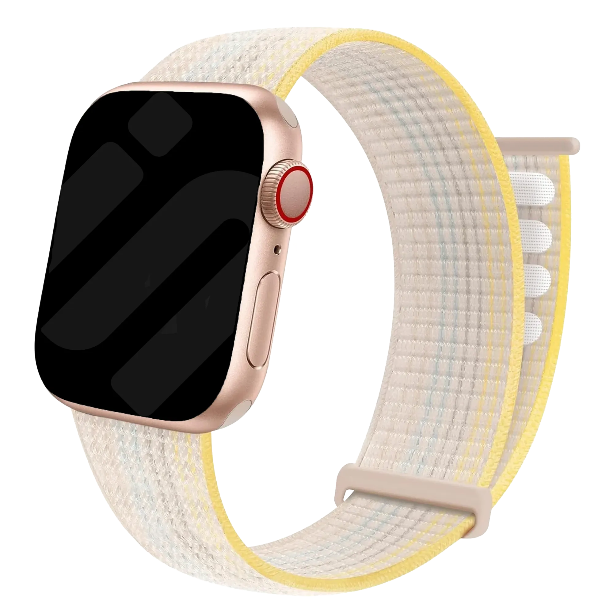 Correa nylon con hebilla Apple Watch (blanco estrella mix)
