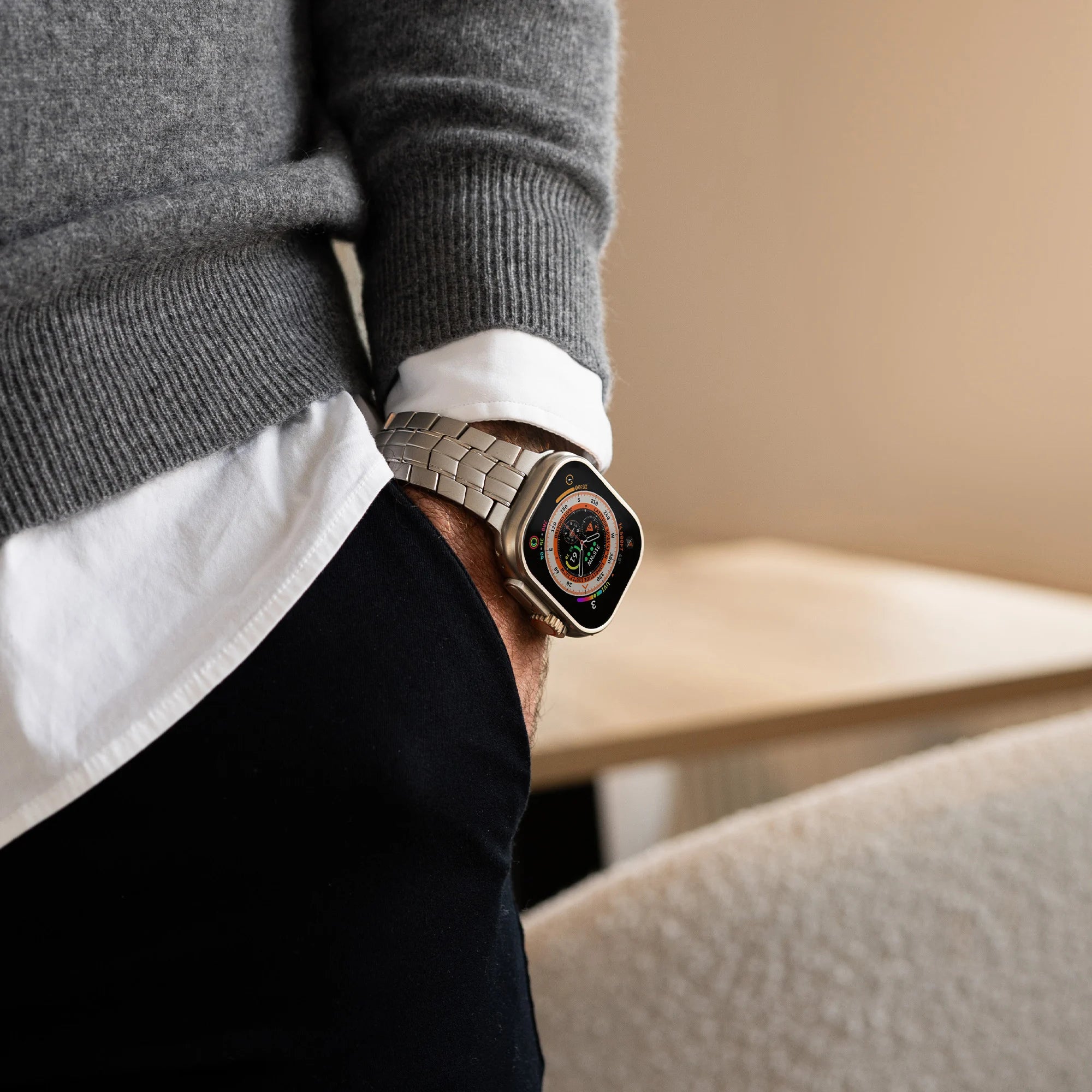 Bandz Correa titanio 'Supreme' Apple Watch (titanium)