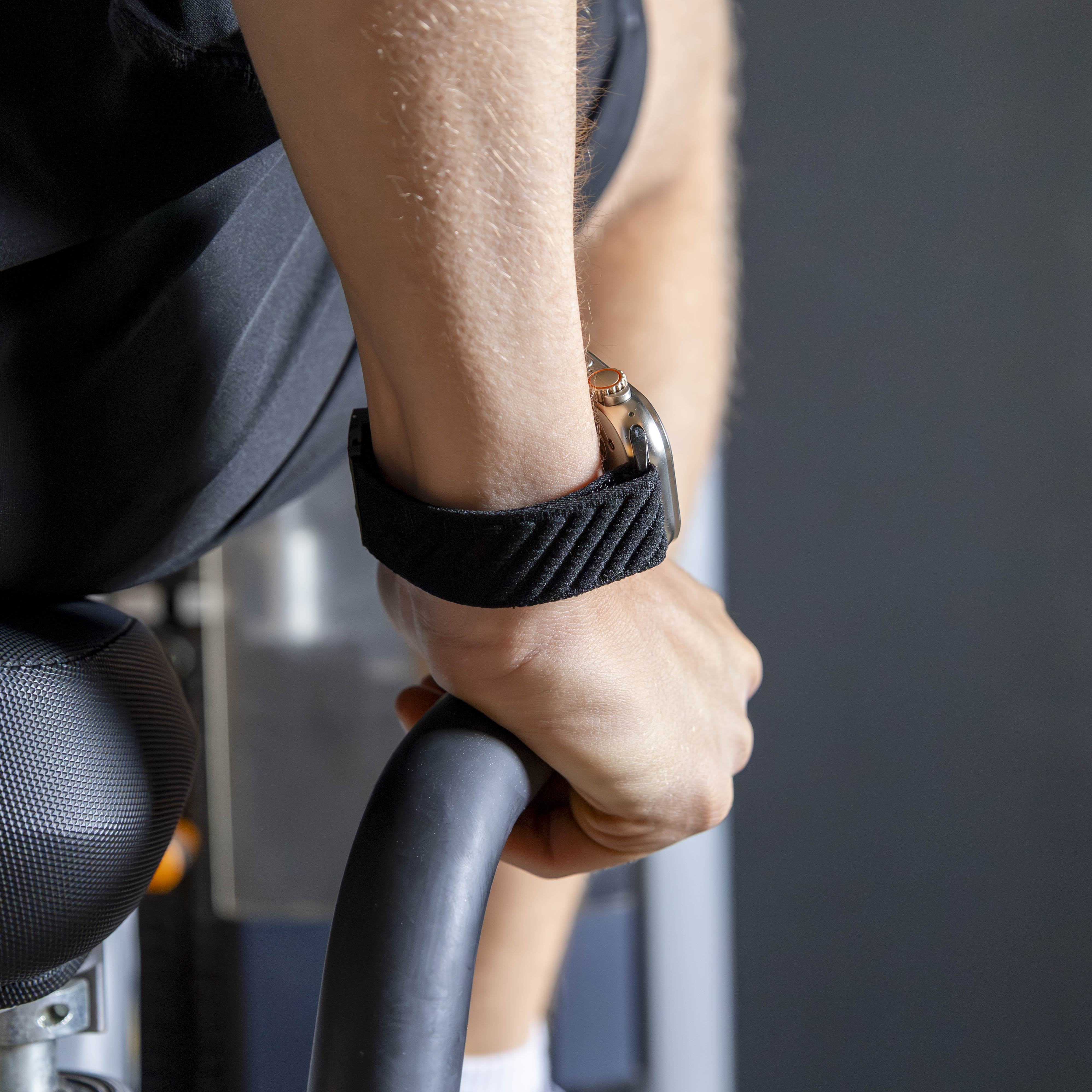 Bandz Correa nylon 'Wave' con P-buckle Apple Watch (negra)