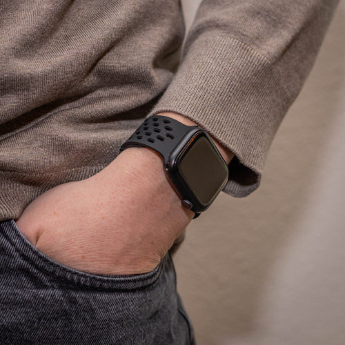 Correa silicona air con P-buckle Apple Watch (negra)