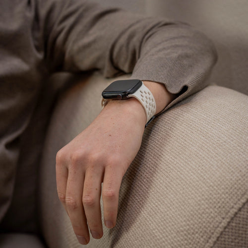 Correa silicona air con P-buckle Apple Watch (blanca)