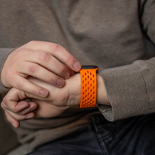 Correa silicona air con P-buckle Apple Watch (naranja)
