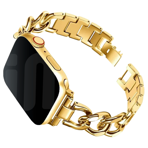 Apple Watch Steel Chain Strap (Gold)