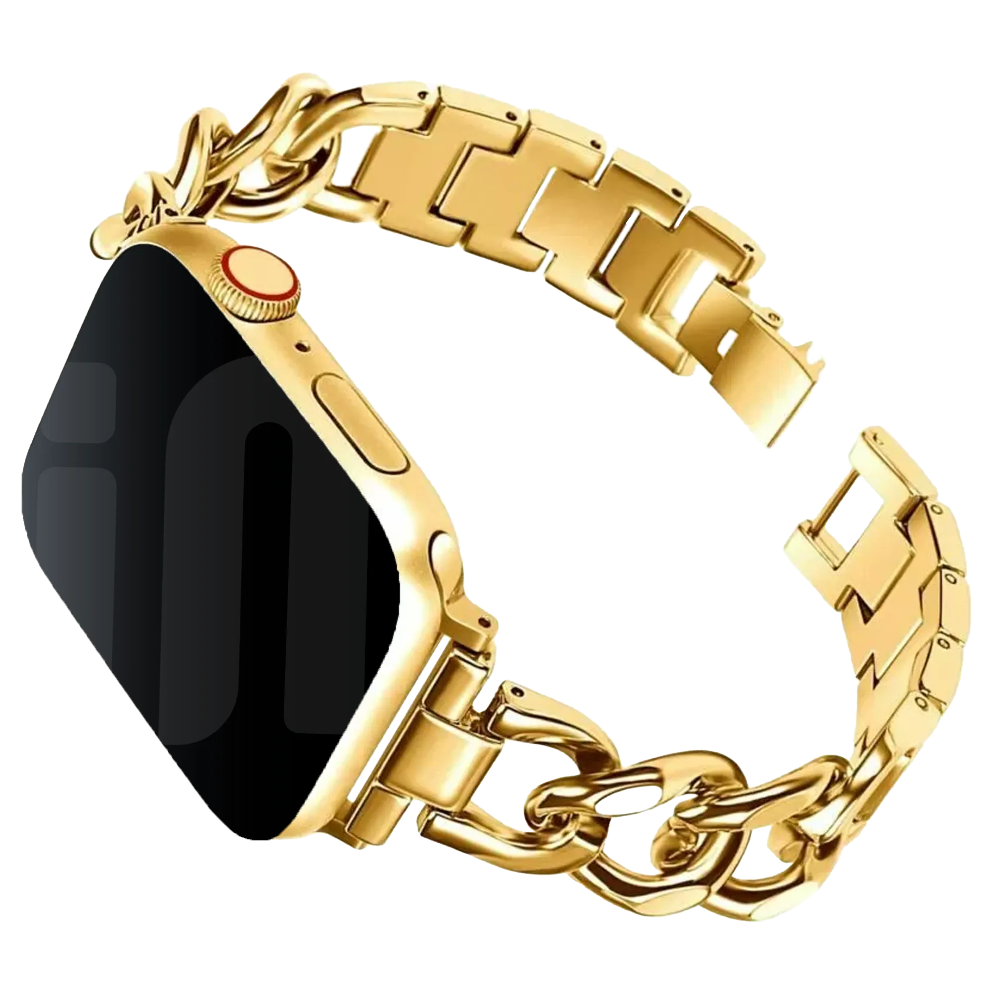Apple Watch Correa de la cadena de acero (oro)
