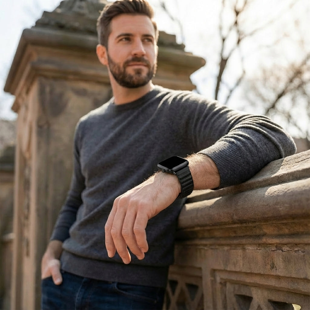 Correa de nylon de Xiaomi Smart Band 8 Pro Wave (negro)