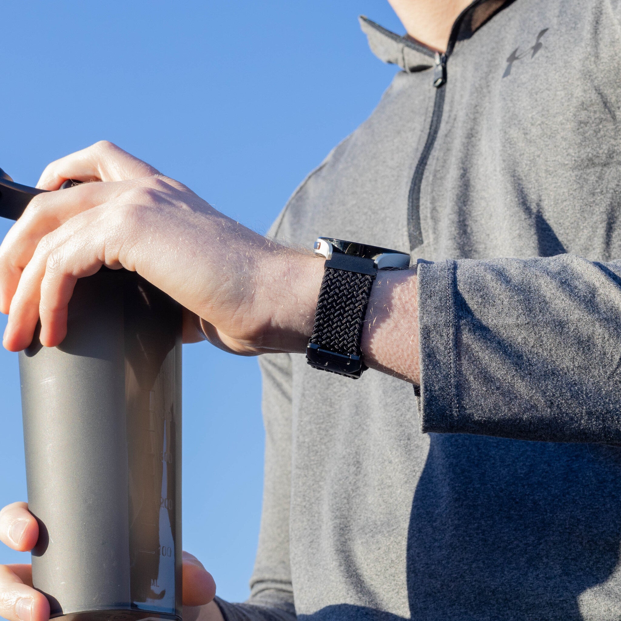 Correa entrelazado con hebilla Amazfit Balance 2 (negro)