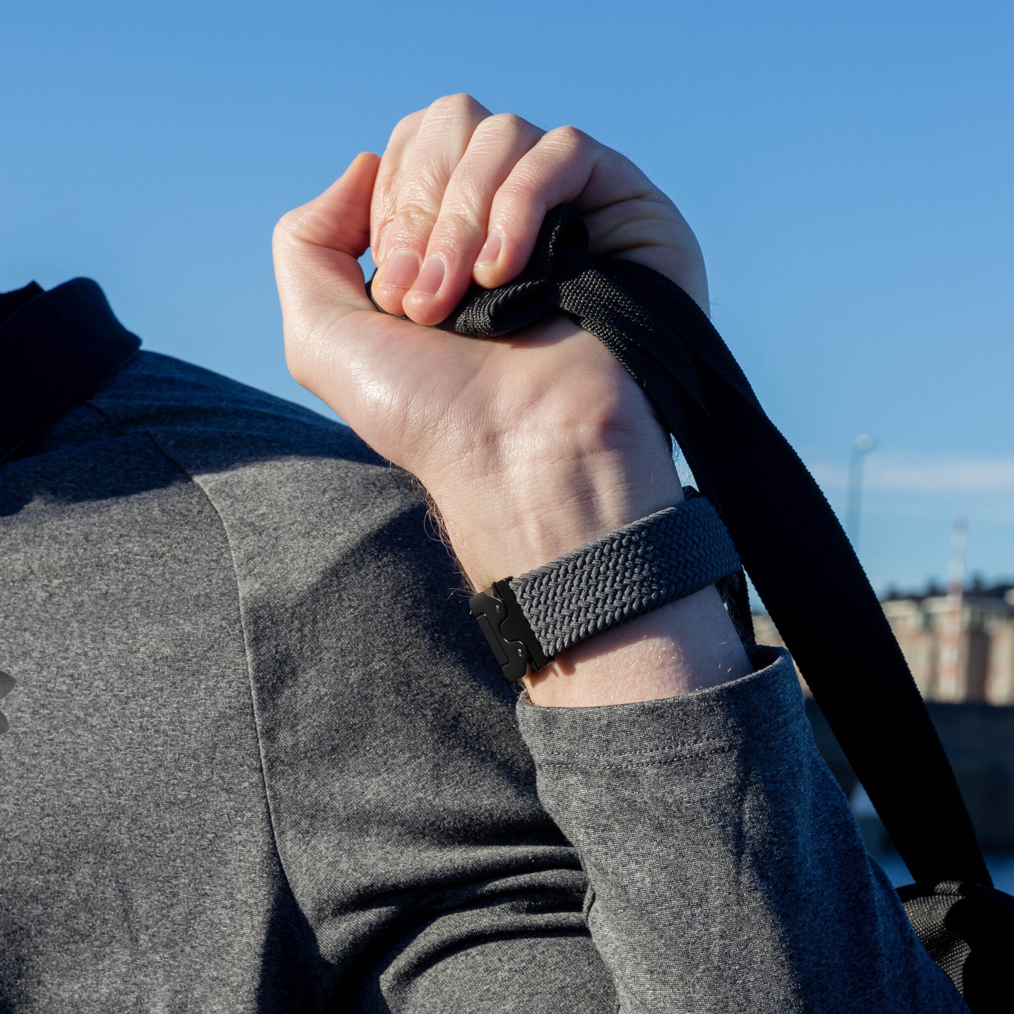 Correa trenzada con hebilla Huawei Watch GT 6 46mm (gris)