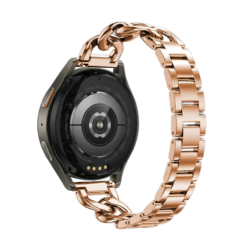 Correa cadena de acero Huawei Watch GT 3 Pro 43mm (oro rosa)