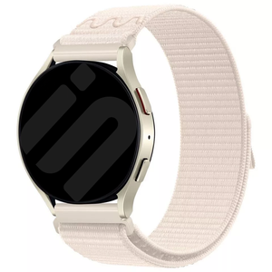 Correa de nylon para Samsung Galaxy Watch 7 de 44 mm (blanco estrella)