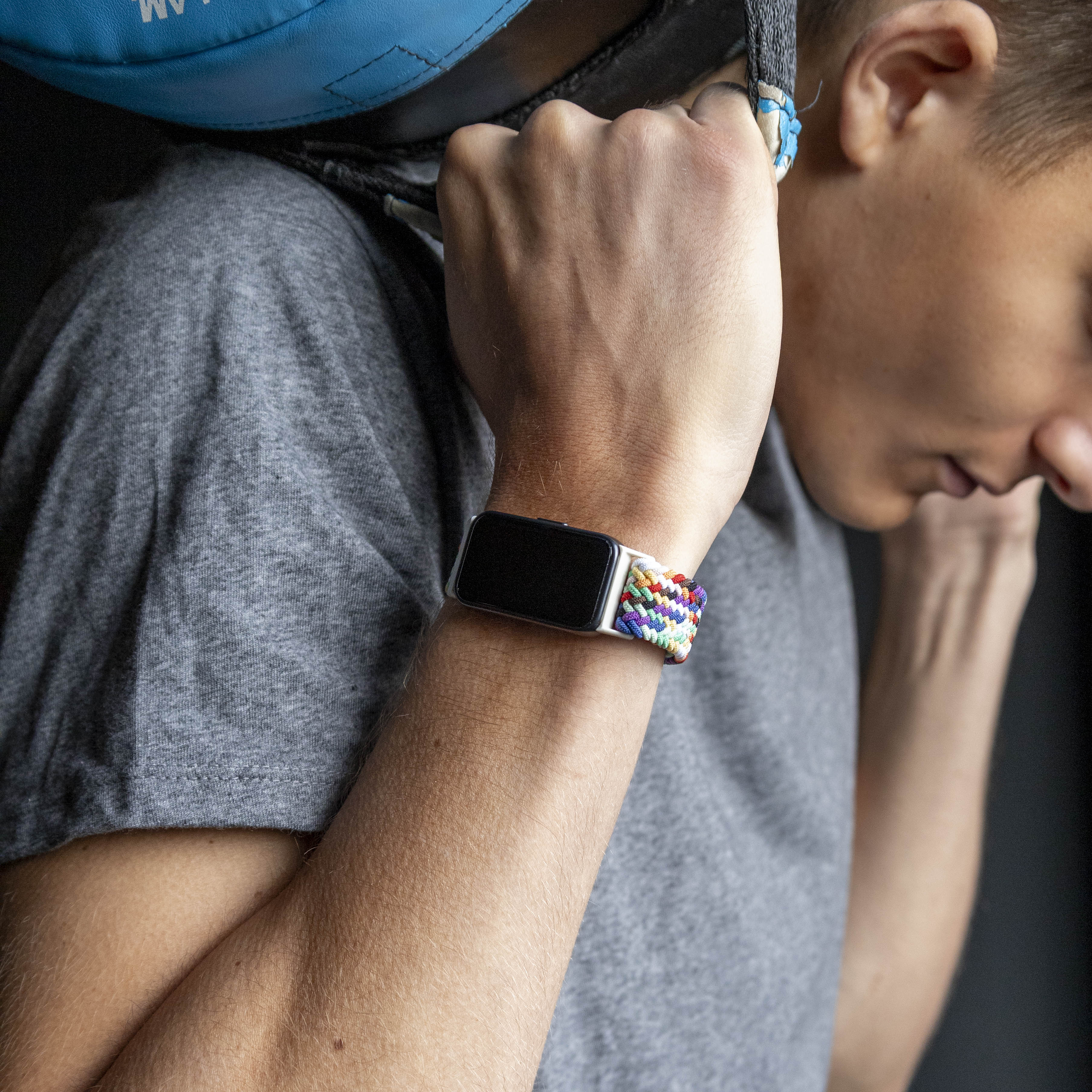 Huawei Band 8 Woven Strap (Rainbow)