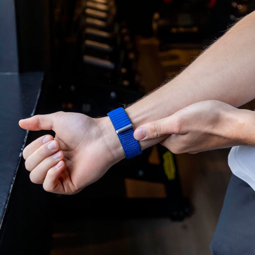 Correa nylon ondulada Apple Watch Ultra (azul real intenso)