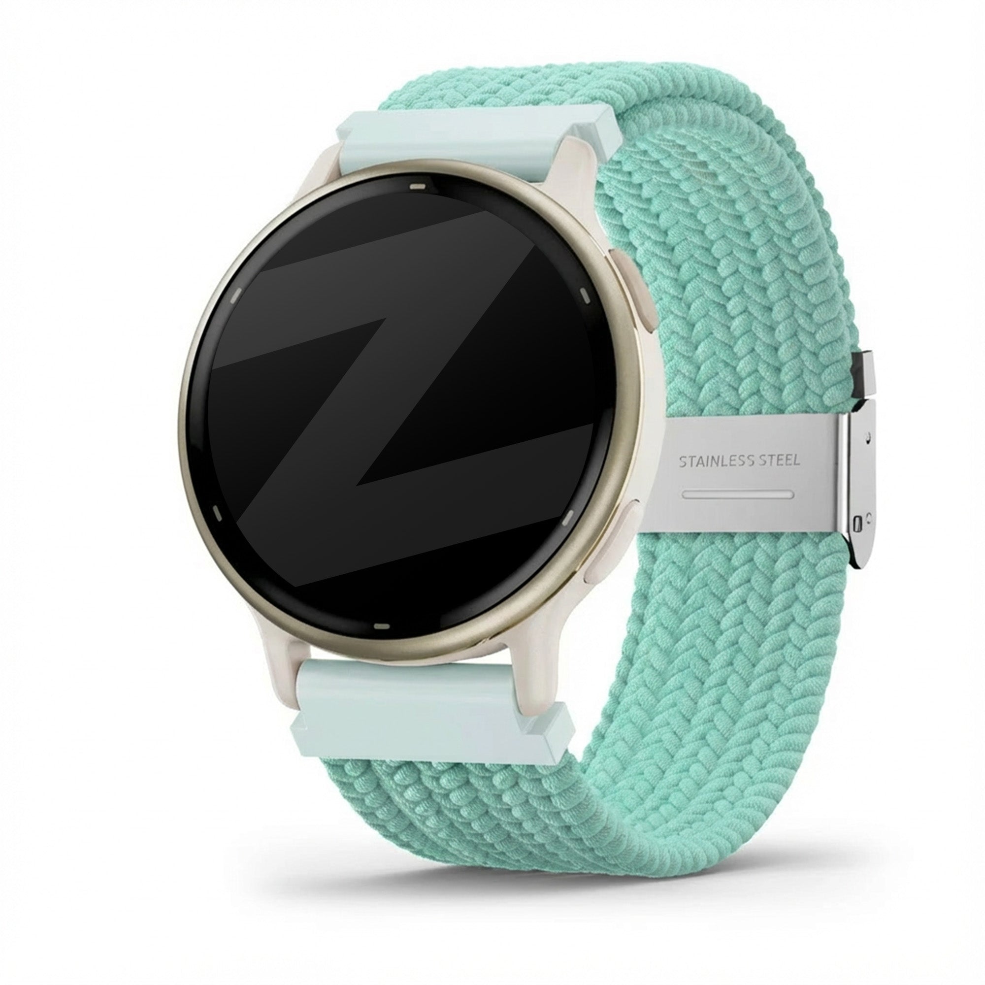 Bandz Garmin Vivoactive 5 Woven Nylon Strap (Turquoise)