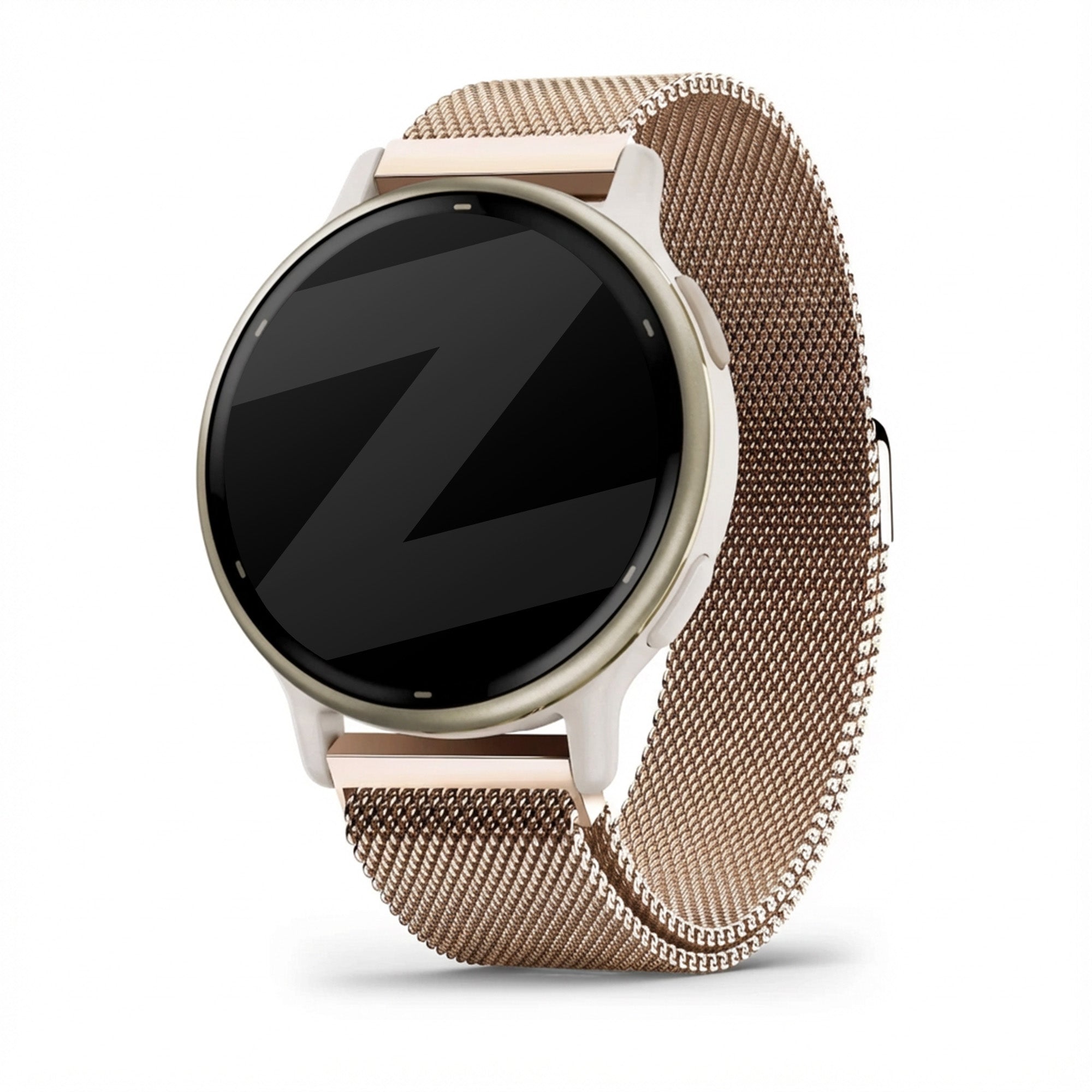 Bandz Garmin Vivoactive 5 Milanese Loop Strap (Rose Gold)