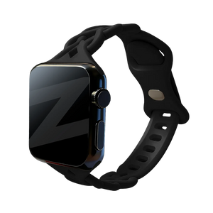 Bandz Correa silicona trenzada Apple Watch (negro)