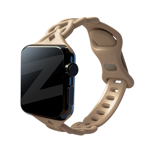 Bandz Correa silicona trenzada Apple Watch (beige)