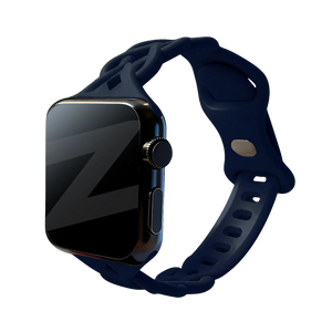 Bandz Correa silicona trenzada Apple Watch (azul oscuro)