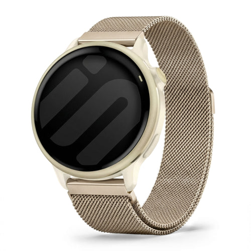 Correa milanesa Garmin Vivoactive 6 (chapán dorado)