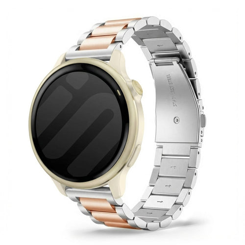 Correa acero Garmin Vivoactive 6 (plateado/rosa dorado)