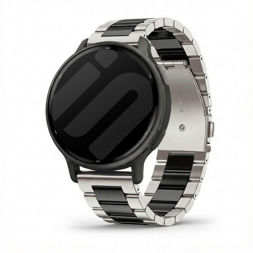 Garmin Vivoactive 5 Steel Strap (Silver/Black)