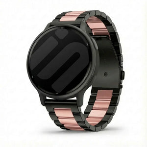 Correa acero Garmin Vivoactive 5 (negro/rosa)
