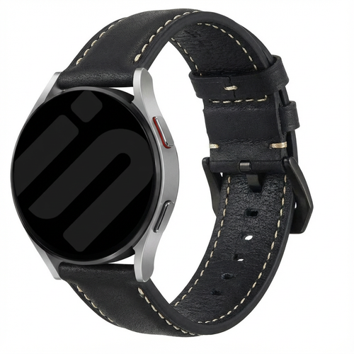 Coros Apex 4 - 46mm Genuine Leather Strap (Black)