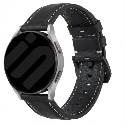 Correa cuero TicWatch Pro 5 Enduro (negro)