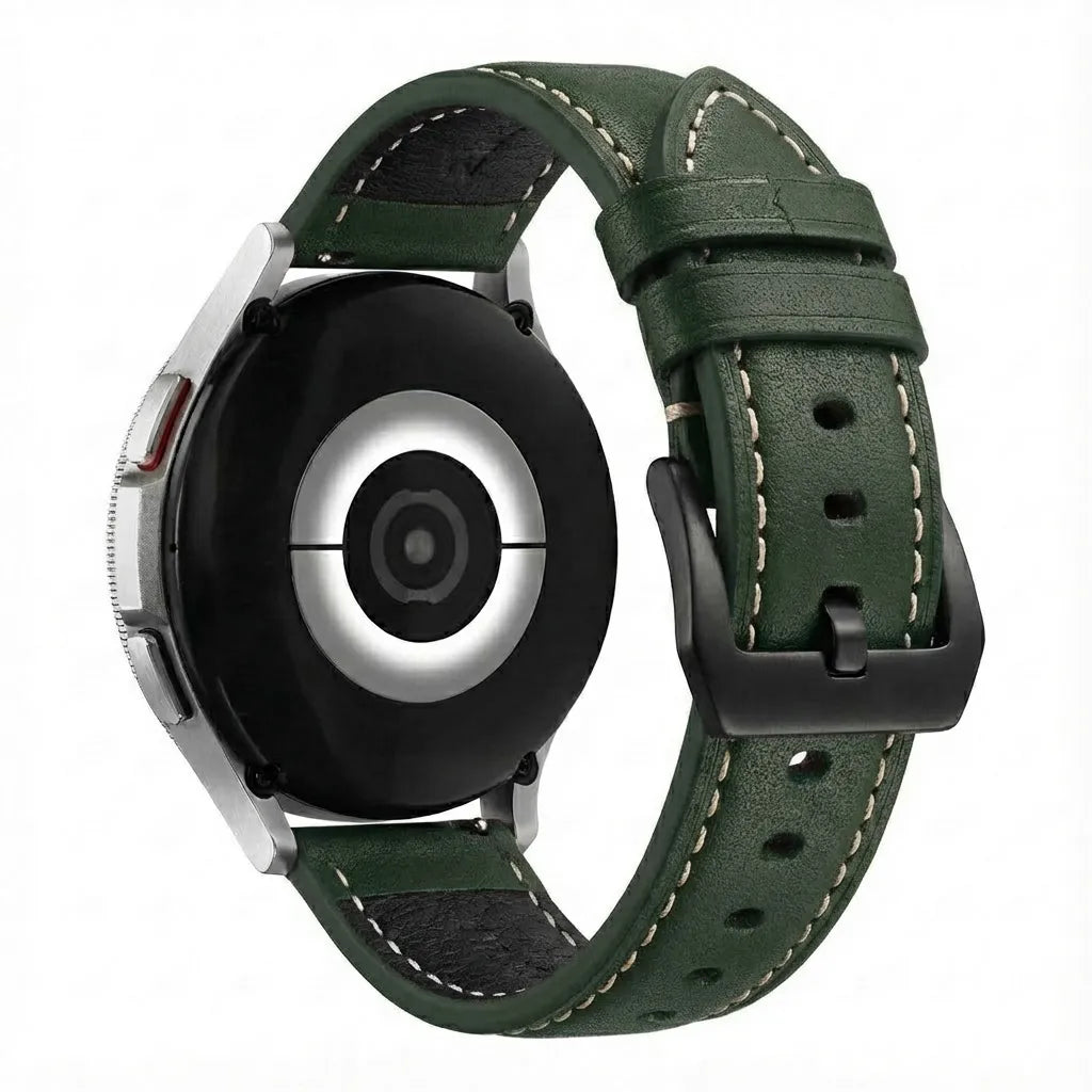 Correa cuero aunténtica Coros Apex 4 - 46mm (verde)