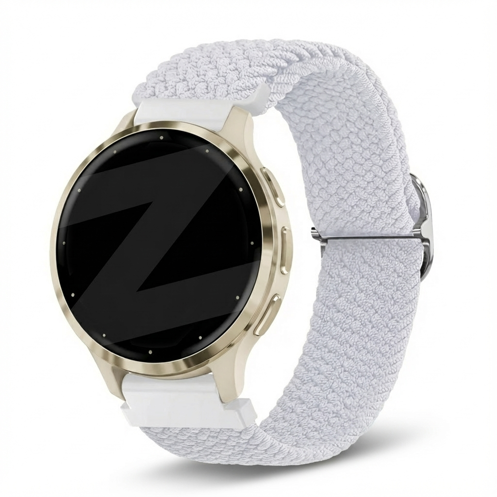 Bandz Correa trenzada ajustable Garmin Venu 3s (blanco)