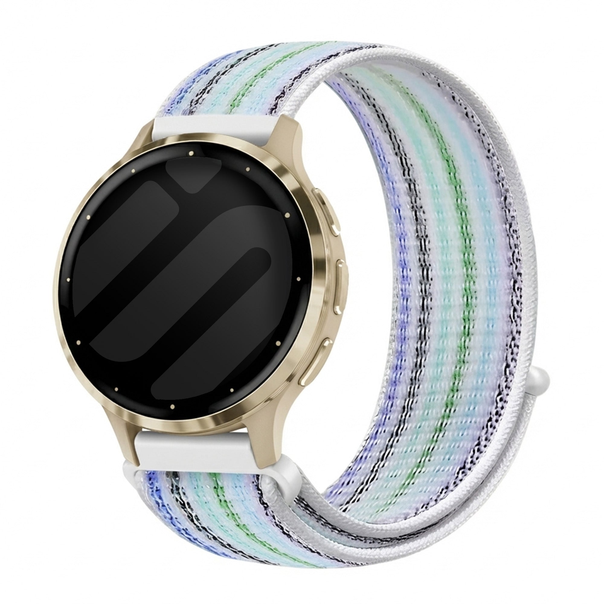 Bandz Correa nylon Loop Garmin Venu 3s (azul a rayas)