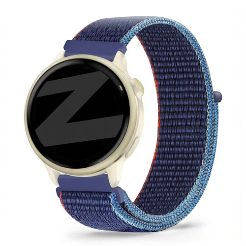 Bandz Correa nylon Loop Garmin Vivoactive 6 (azul oscuro mix)