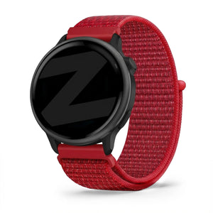 Bandz Garmin Vivoactive 6 Nylon Loop Strap (Red)