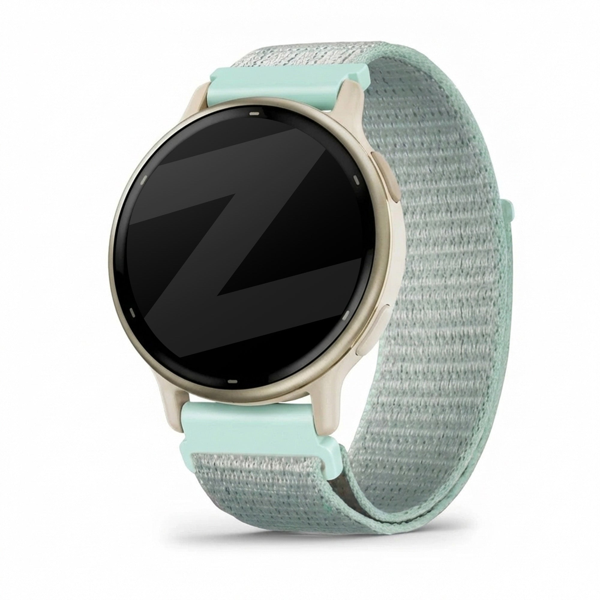 Bandz Garmin Vivoactive 5 Nylon Loop Strap (Light Cyan)
