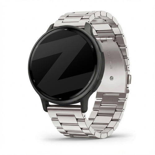 Bandz Garmin Vivoactive 5 Steel Strap 'Classic' (Starlight)