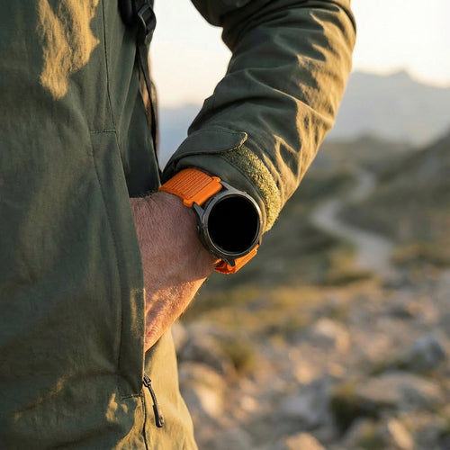 Bandz Correa nylon Alpine Garmin Forerunner 245 (naranja)