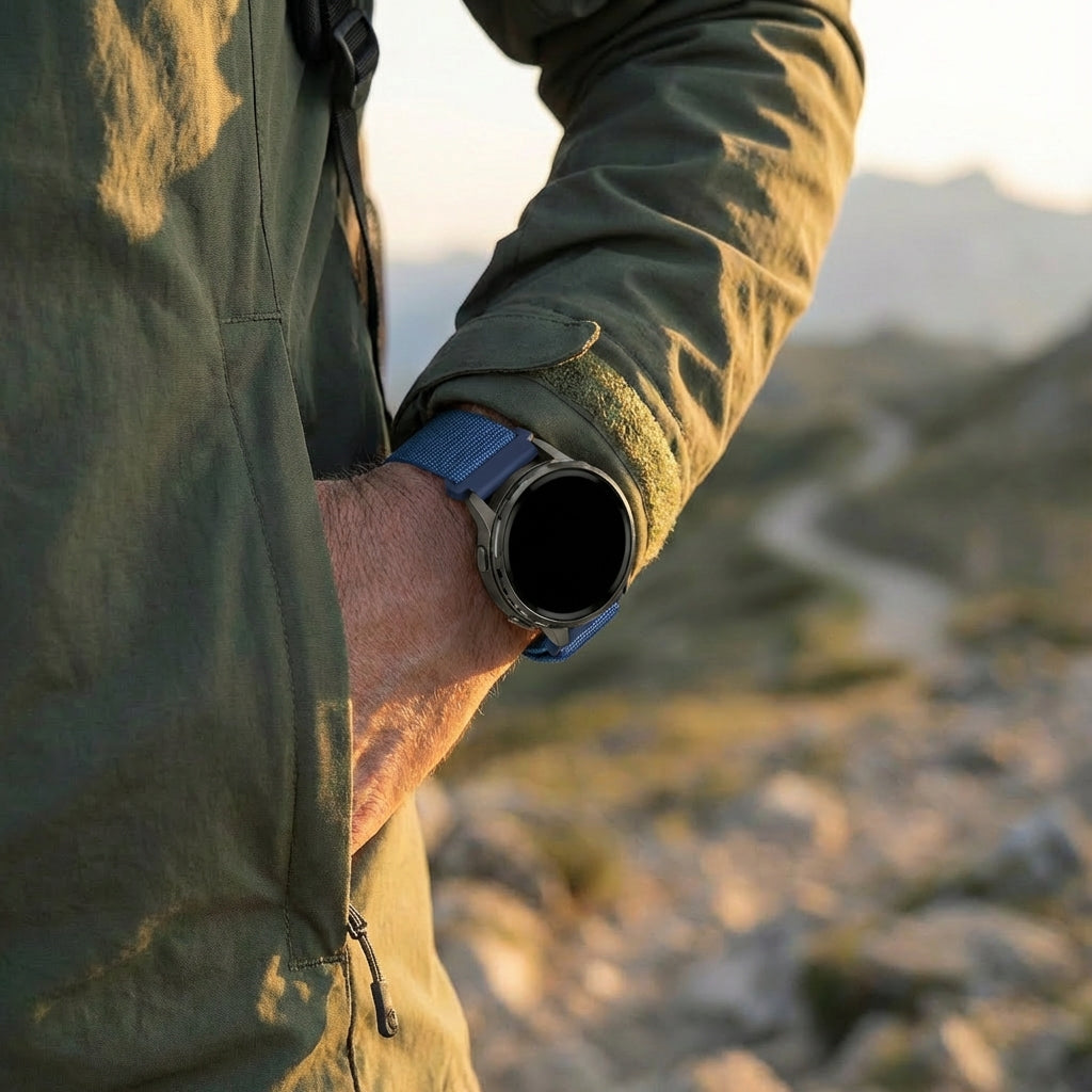 Bandz Garmin Approach S42 Alpine Nylon Strap (Blue)