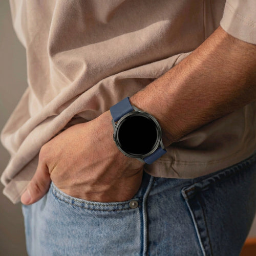 Bandz Garmin Forerunner 245 Silicone Strap 'Premium' (Dark Blue)