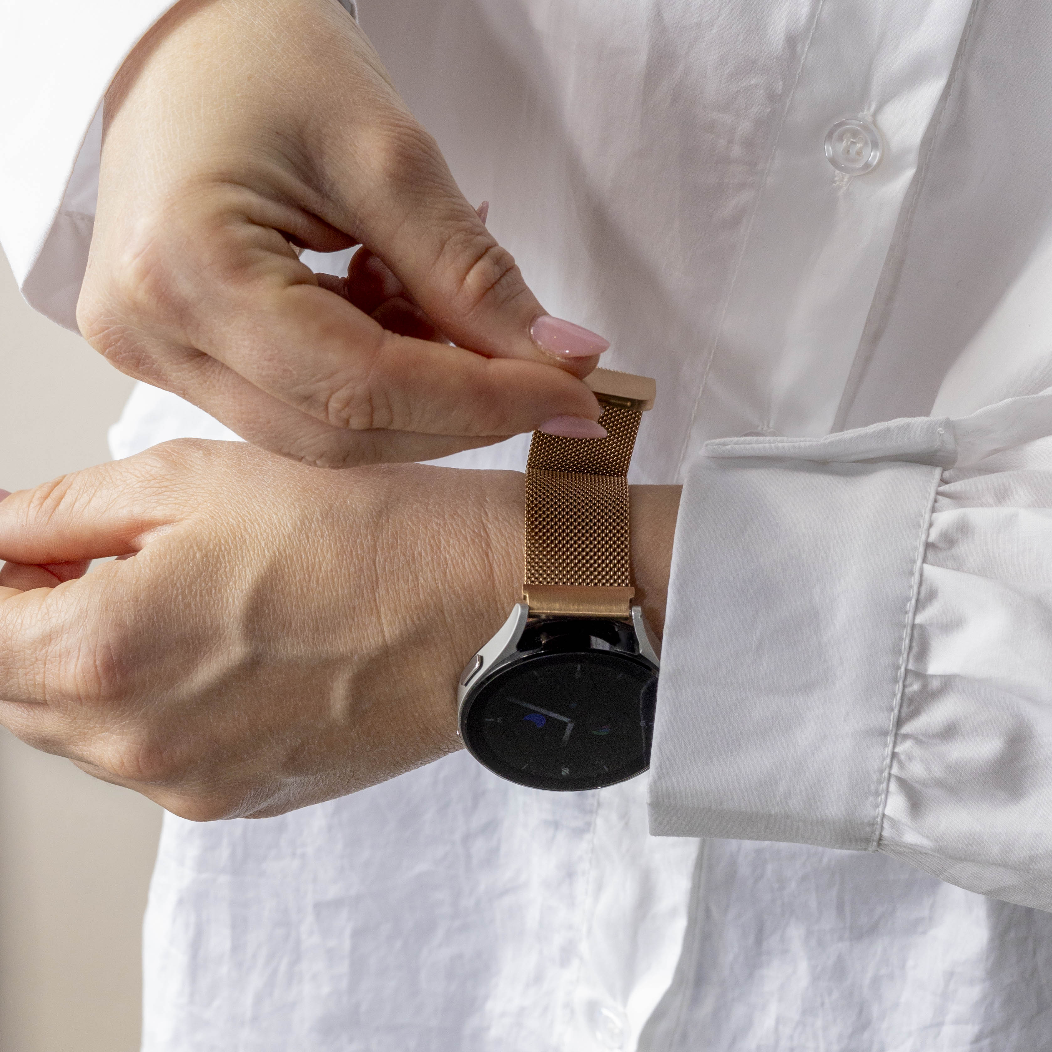 Correa milanese Xiaomi Watch S1 (oro rosado)