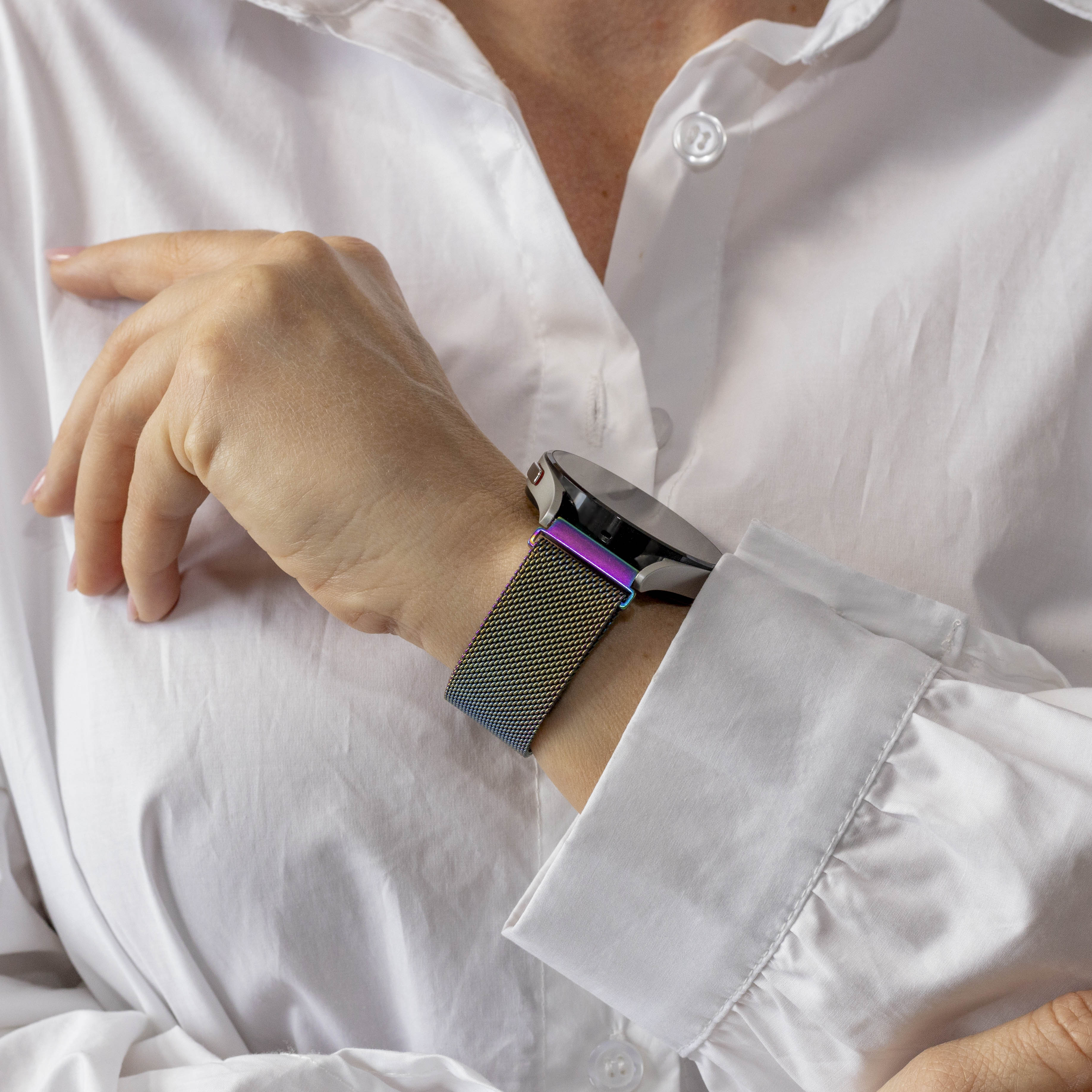 Polar Ignite 3 Milanese Strap (Pearlescent)