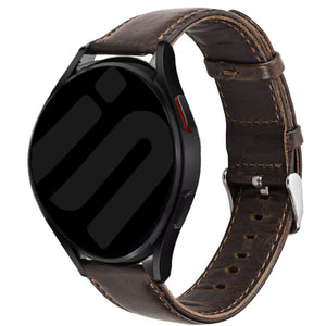 Correa cuero Amazfit Bip 5 (marrón oscuro)