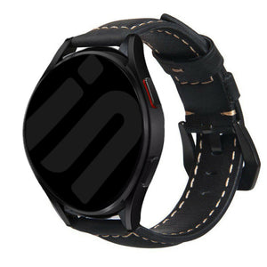 Correa cuero Amazfit Bip 5 (negro)