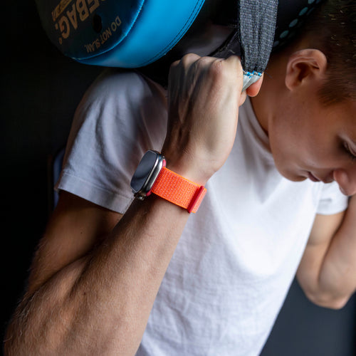 Correa nylon Apple Watch (naranja)