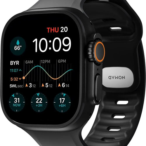 Nomad Apple Watch Silicone Tempo Strap (Black)