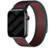 Correa milanese Apple Watch (negro/rojo)