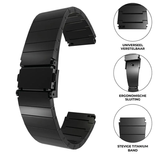 Correa titanio de lujo OnePlus Watch 3 (negra)