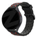 Bandz Correa deportiva a rayas OnePlus Watch 3 (negro/rojo)