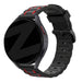 Bandz Correa deportiva a rayas Huawei Watch GT 5 46mm (negro/rojo)