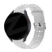 Bandz universeel 20mm Silicone Strap with Cutouts (White)