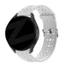 Bandz Correa silicona con estampado floral Samsung Galaxy Watch 7 - 40mm (blanco)
