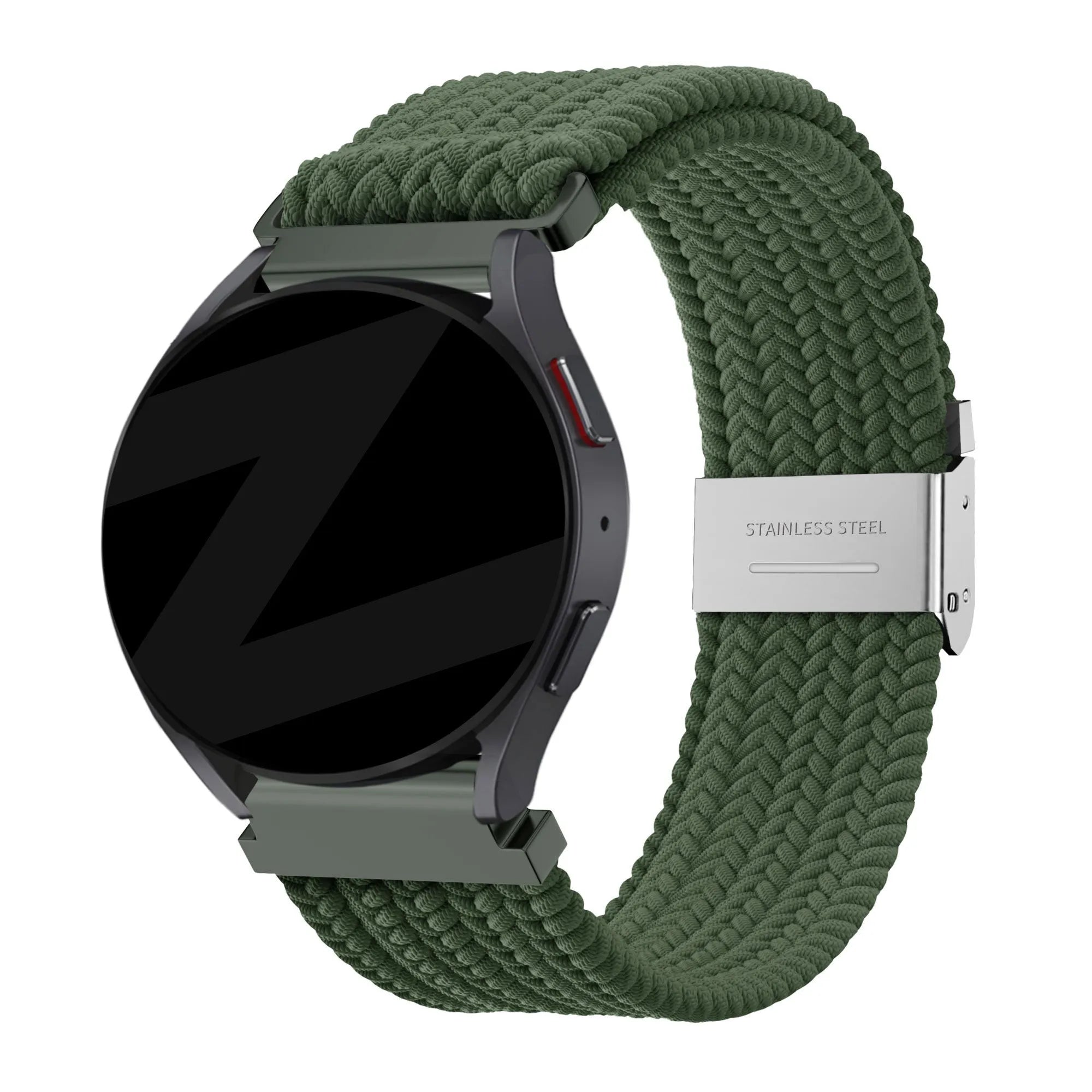 Bandz Correa nylon tejida Amazfit Bip 6 (verde oliva)